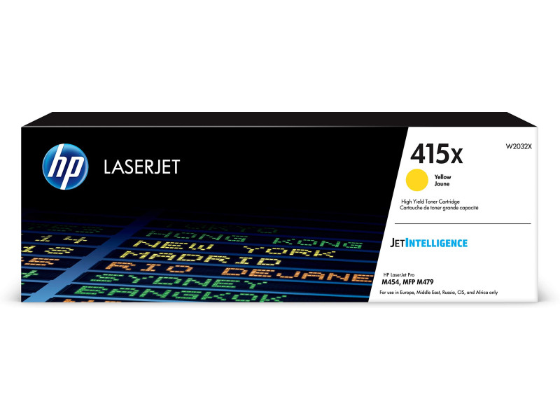 hp Toner hp 415X pour Color LaserJet Pro M454dn, jaune
