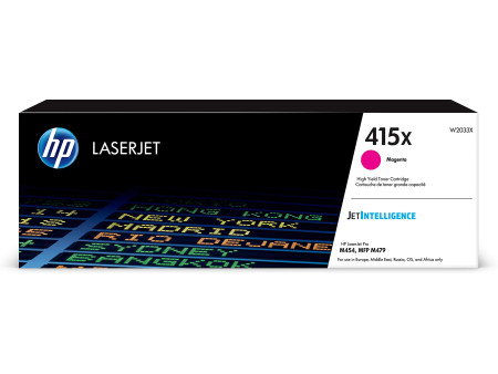 hp Toner hp 415X pour Color LaserJet Pro M454dn, magenta