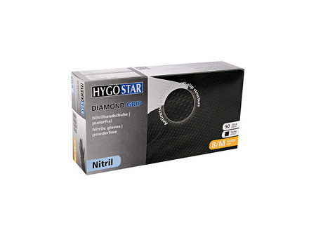 HYGOSTAR Gant en nitrile DIAMOND GRIP, M, orange