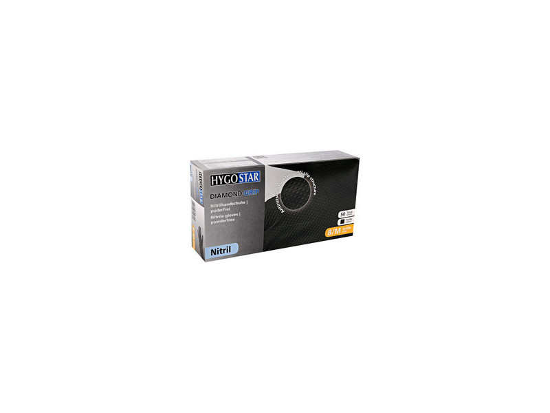 HYGOSTAR Gant en nitrile DIAMOND GRIP, M, orange