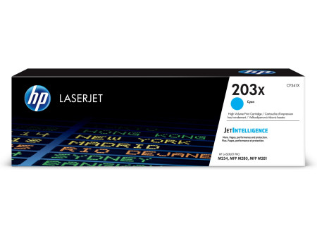 hp Toner hp 203X pour LaserJet Pro M254dw, cyan