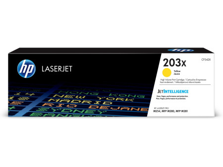 hp Toner hp 203X pour hp LaserJet Pro M254dw, jaune