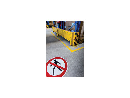 DURABLE Panneau d'interdiction Interdit aux piétons