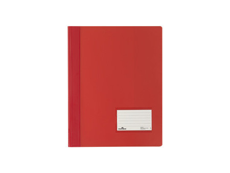 DURABLE Chemise à lamelle DURALUX, A4, rouge translucide