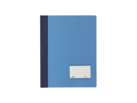 DURABLE Chemise à lamelle DURALUX,A4, bleu foncé translucide