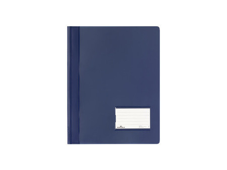 DURABLE Chemise à lamelle DURALUX,A4, bleu foncé translucide