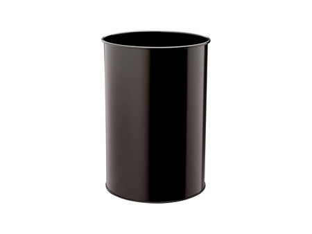 DURABLE Corbeille METALL, rond, 30 litres, noir