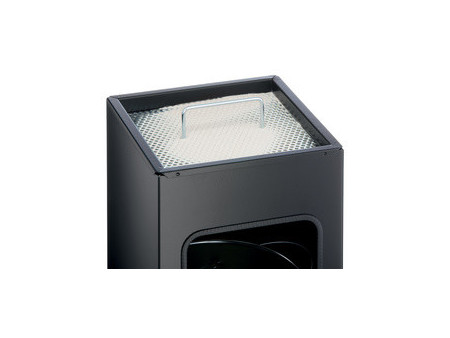 DURABLE Corbeille à papier METAL, avec cendrier, 17 litres