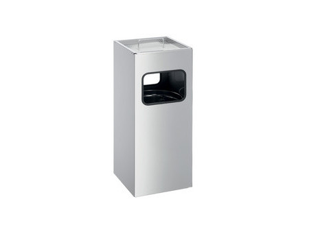 DURABLE Corbeille à papier METAL, avec cendrier, 17 litres