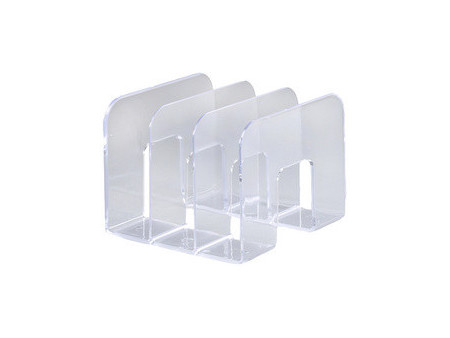 DURABLE Porte-revues TREND, plastique, 3 compartiments, noir