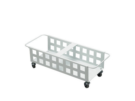 DURABLE Chariot DURABIN SQUARE TROLLEY DUO 40, blanc