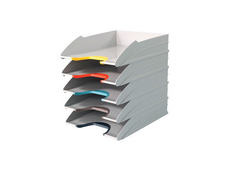 DURABLE Corbeille à courrier VARICOLOR MIX, gris clair