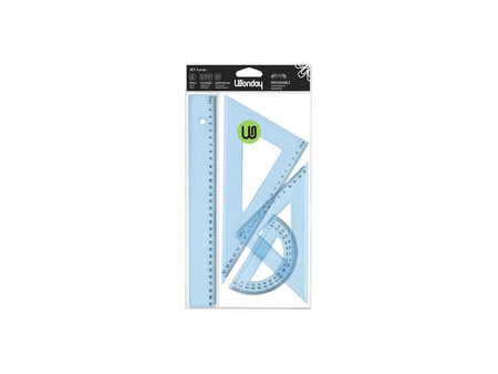 Wonday Set de traçage incassable, bleu, set de 4 pièces