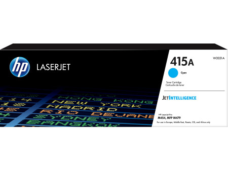 hp Toner hp 415A pour LaserJet Enterprise M455dn, cyan