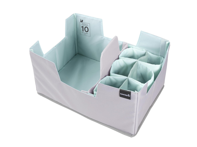keeeper Set organiseur de courses 'nea', XL, gris/bleu d'eau