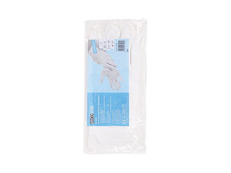 HYGOSTAR Gant en coton Blanc, M, blanc