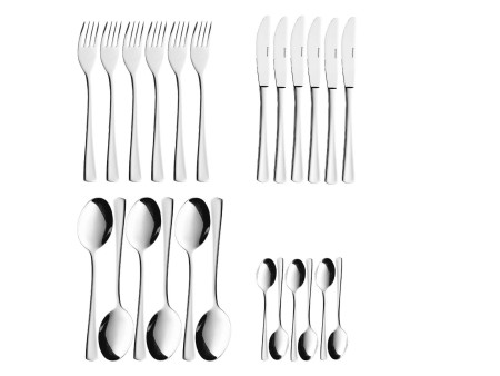 Esmeyer Couverts 'Stockholm', set de 24 pièces, inox 18/10