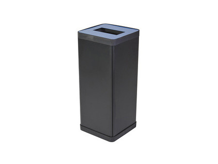 ALBA Poubelle de tri sélectif pour plastique, noir/jaune