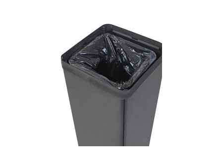 ALBA Poubelle de tri sélectif pour déchets résiduels, noir