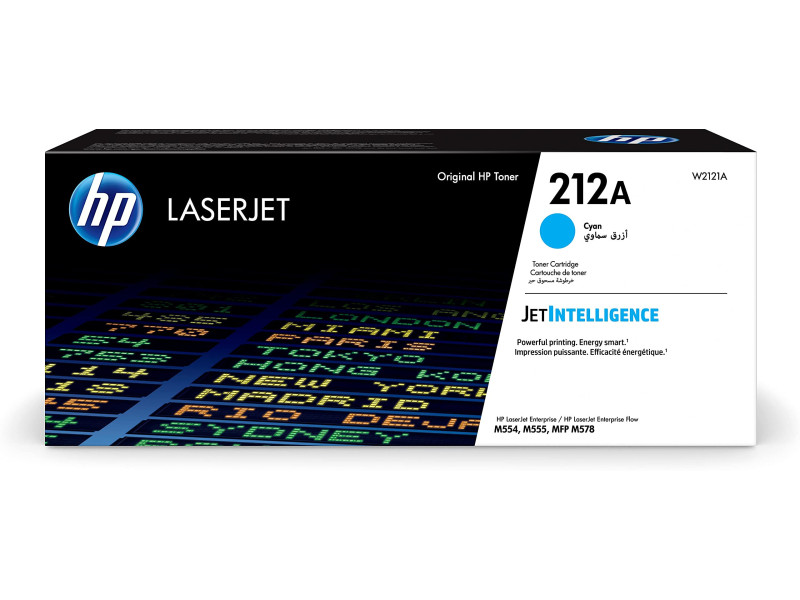 hp Toner hp 212A pour LaserJet Enterprise M555x, cyan