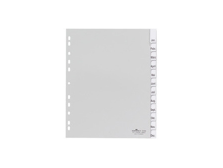 DURABLE Intercalaires en plastique, format A4, PP, 10 pièces