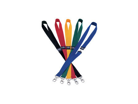 DURABLE Lacet textile 20 avec fermeture de sécurité, rouge