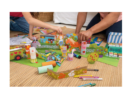 Pelikan Cahier d'art plastique upcycling 'monde aquatique'