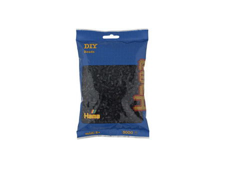 HAMA Perles à repasser midi, sachet de 3.000, rouge
