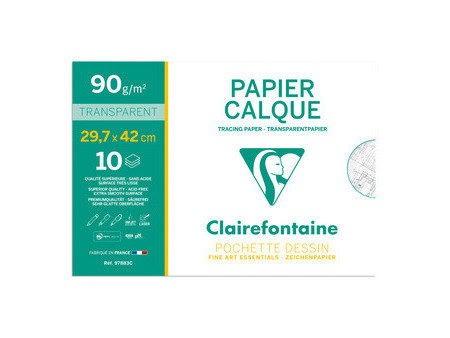 Clairefontaine Papier calque, 90/95 g/m2, A4