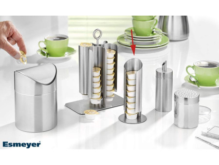 Esmeyer Distributeur de capsules de lait, en acier inox