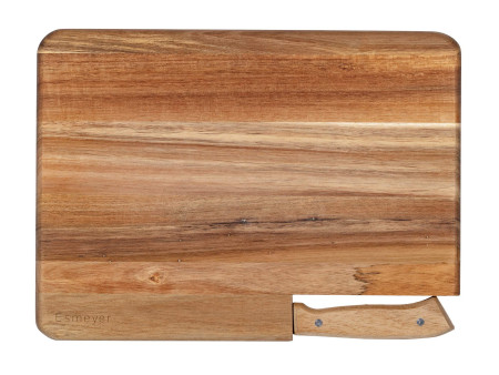 Esmeyer Planche à découper, en acacia, avec couteau à pain