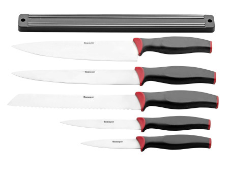 Esmeyer Bloc de couteaux, 5 pièces, avec barre magnétique