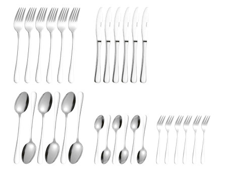 Esmeyer 30 pièces de couvert 'Sylvia', acier inox chromé