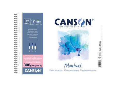 CANSON Album papier aquarelle 'Montval', 240 x 320 mm, 300 g