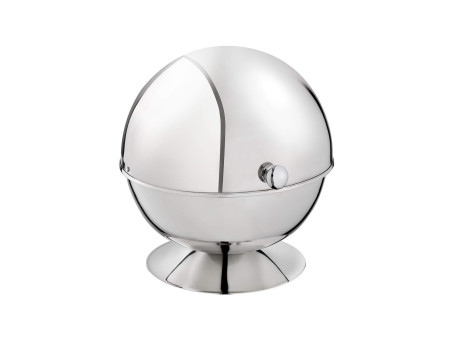 APS Sucrier boule à couvercle coulissant, acier inoxydable