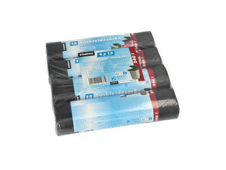 STARPAK Sac pour conteneur à ordures, noir, 240 litres
