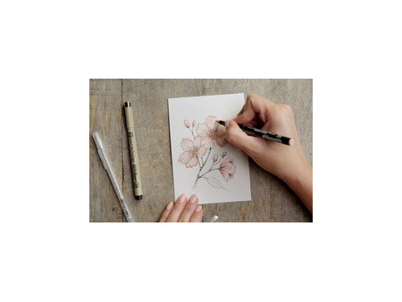 SAKURA Set créatif Fleurs de cerisier, 3 stylos + papier