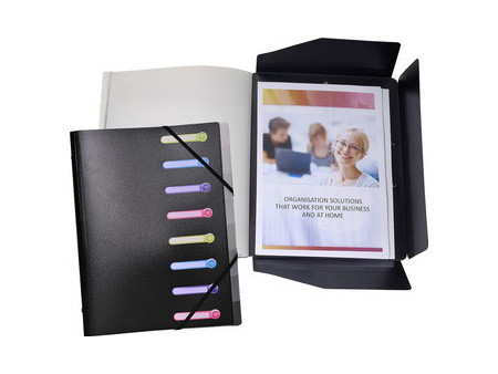 EXACOMPTA Trieur, A4, PP, 12 compartiments, assorti