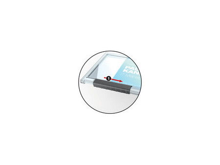 DURABLE Porte-badge PUSHBOX TRIO, transparent