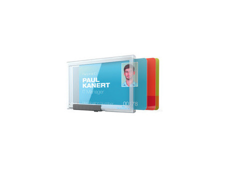 DURABLE Porte-badge PUSHBOX TRIO, transparent