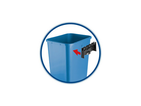 CEP Poubelle de tri sélectif Touch & Lift, 45 litres, jaune