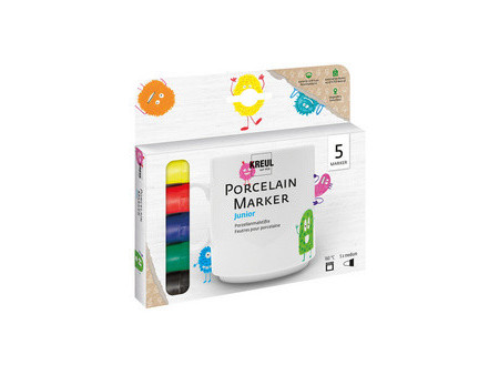 KREUL Marqueur pour porcelaine medium 'Junior', set de 5