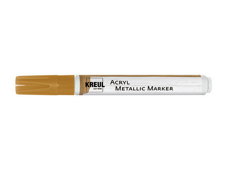 KREUL Marqueur 'Acryl Metallic' médium, pointe ogive, argent