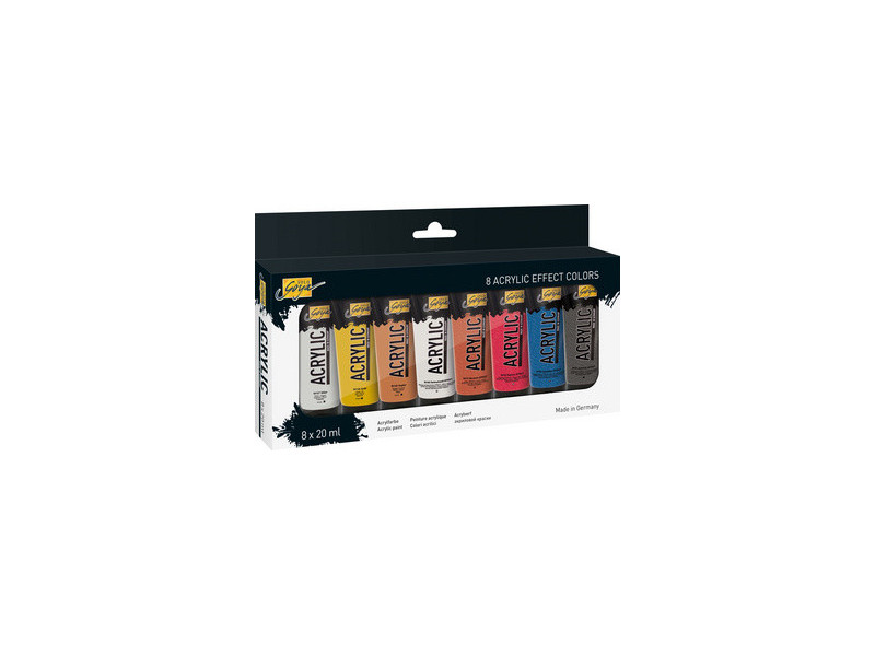 KREUL Peinture acrylique SOLO Goya Acrylic, 20 ml, set de 8