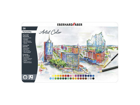 EBERHARD FABER Crayon aquarellable Artist Color, étui de 36