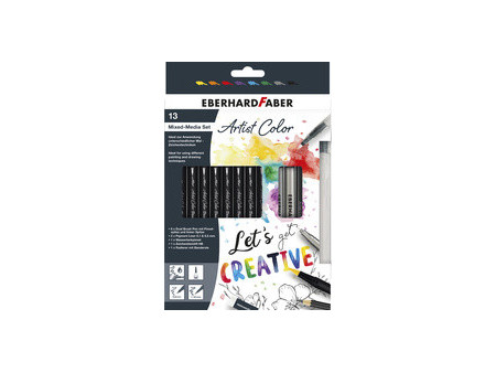 EBERHARD FABER Kit Mixed-Media Artist Color, 13 pièces