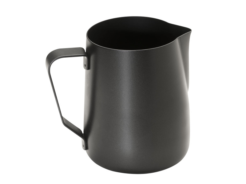 APS Pichet à lait universel, acier inoxydable noir, 0,35 l