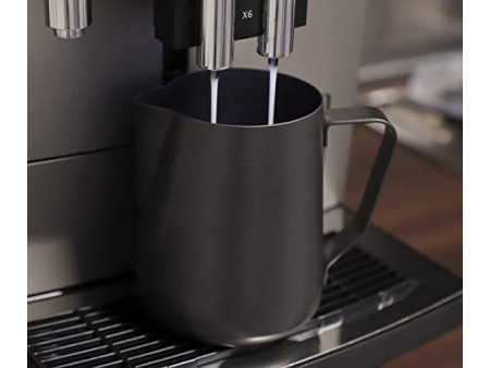 APS Pichet à lait universel, acier inoxydable noir, 0,6 l