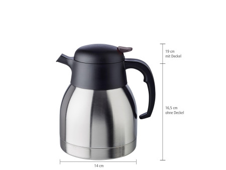 APS Pichet isotherme CLASSIC, 1,0 litre, acier inoxydable