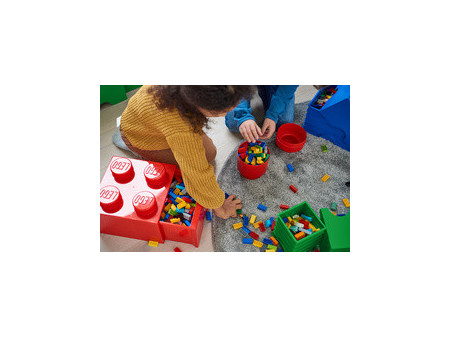 LEGO Brique de rangement STORAGE BRICK 1 ROUND, 950ml, bleu
